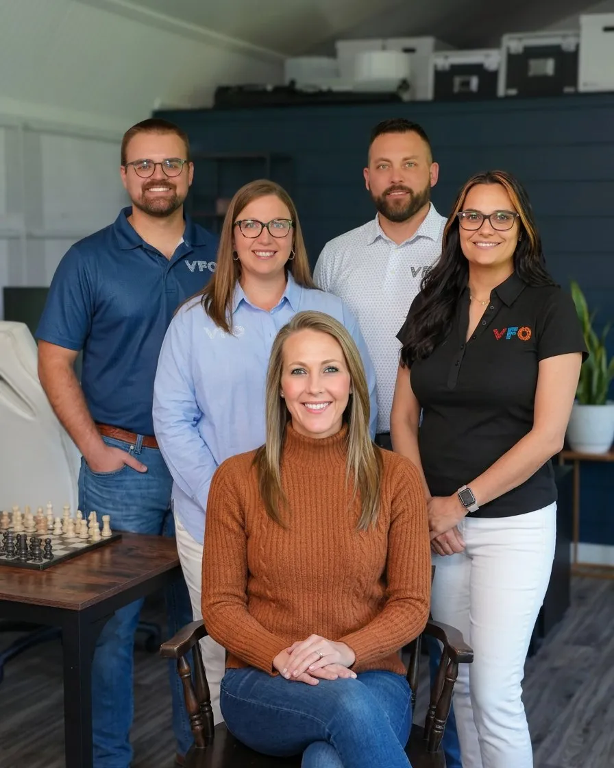 Members of the VFO leadership team in VFO apparel